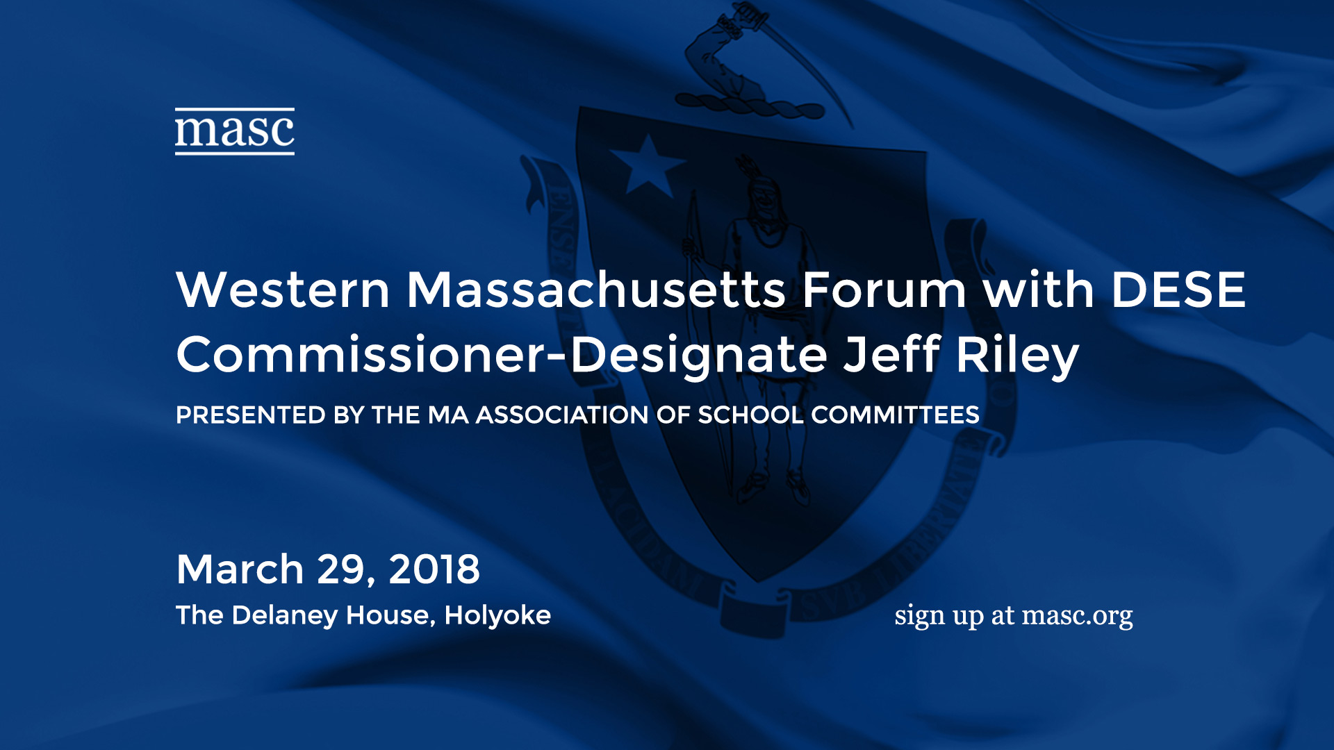 Western MA Forum with DESE Commissioner Designate Jeff Riley